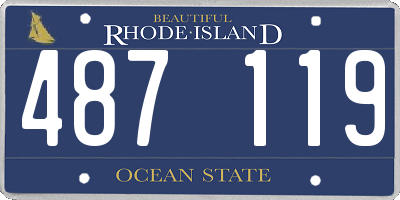 RI license plate 487119