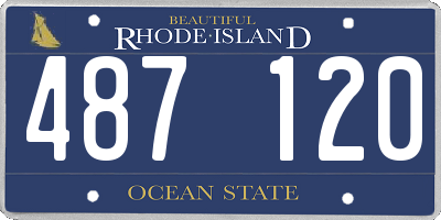 RI license plate 487120