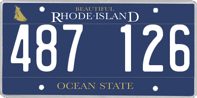 RI license plate 487126