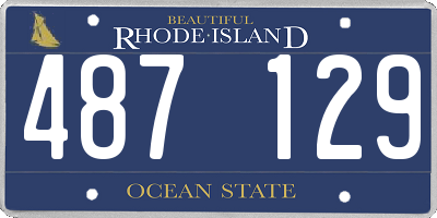 RI license plate 487129