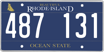 RI license plate 487131