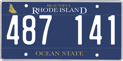 RI license plate 487141