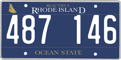 RI license plate 487146