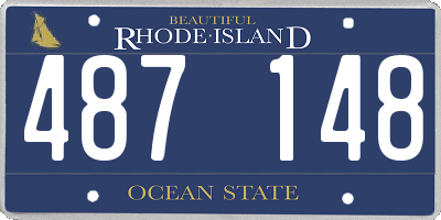 RI license plate 487148