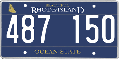 RI license plate 487150