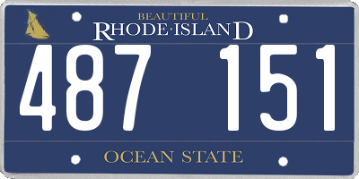 RI license plate 487151