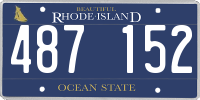RI license plate 487152