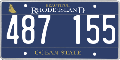 RI license plate 487155