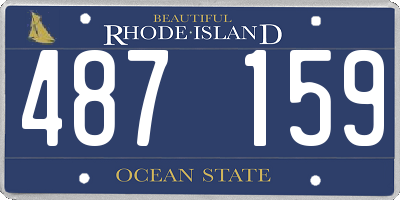 RI license plate 487159