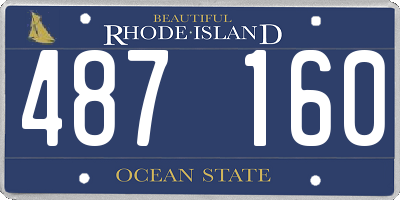 RI license plate 487160