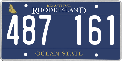 RI license plate 487161