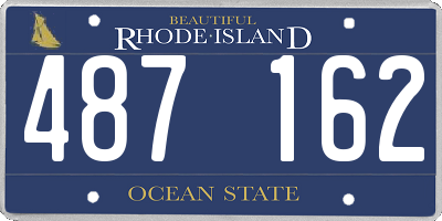 RI license plate 487162