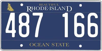 RI license plate 487166