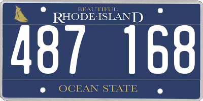 RI license plate 487168