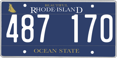 RI license plate 487170