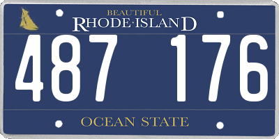 RI license plate 487176