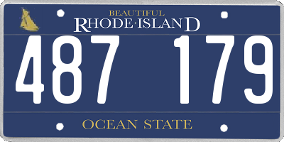 RI license plate 487179