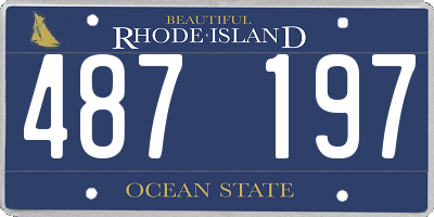 RI license plate 487197