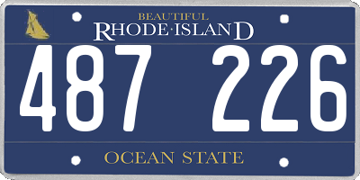 RI license plate 487226