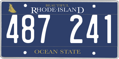 RI license plate 487241