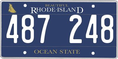 RI license plate 487248