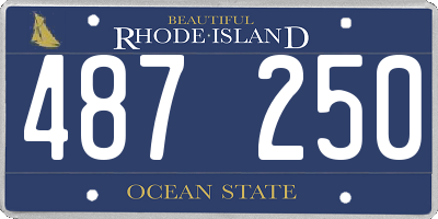RI license plate 487250