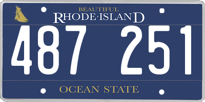 RI license plate 487251