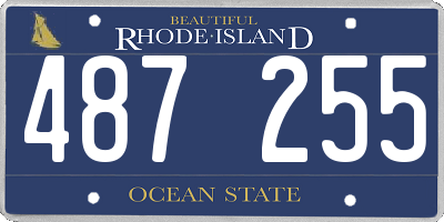 RI license plate 487255