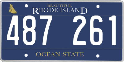RI license plate 487261