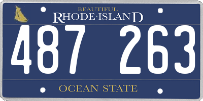 RI license plate 487263