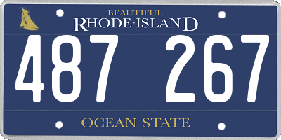 RI license plate 487267