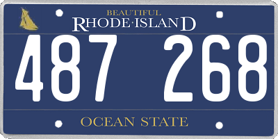 RI license plate 487268