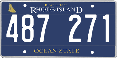 RI license plate 487271