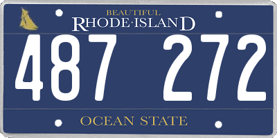 RI license plate 487272