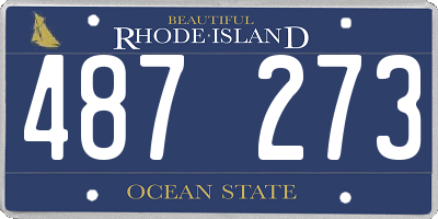 RI license plate 487273