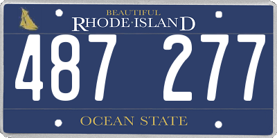 RI license plate 487277