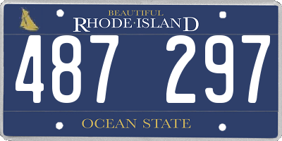 RI license plate 487297