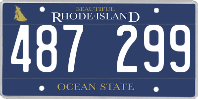 RI license plate 487299
