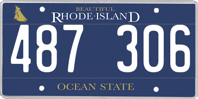 RI license plate 487306