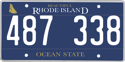 RI license plate 487338