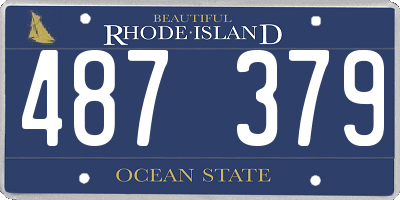 RI license plate 487379