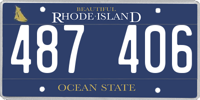 RI license plate 487406
