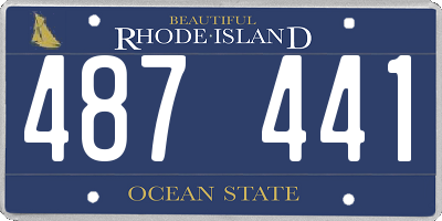 RI license plate 487441