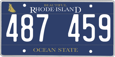 RI license plate 487459