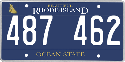 RI license plate 487462