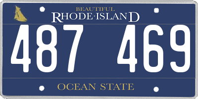 RI license plate 487469