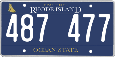 RI license plate 487477