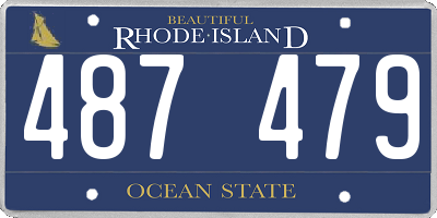 RI license plate 487479