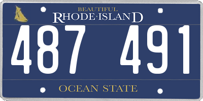 RI license plate 487491