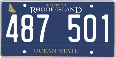 RI license plate 487501
